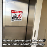 Restricted Area Stickers
