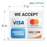 Credit card sign sticker