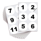 Consecutive Number Stickers - 1 to 50