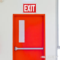 Exit sign – rigid plastic, 14x10 in, 2-pack