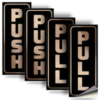 #Brushed Gold / Black Vertical