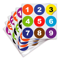 Consecutive Number Stickers 1–50 — Vinyl Inventory & Bin Labels