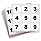 Consecutive Number Stickers - 1 to 50