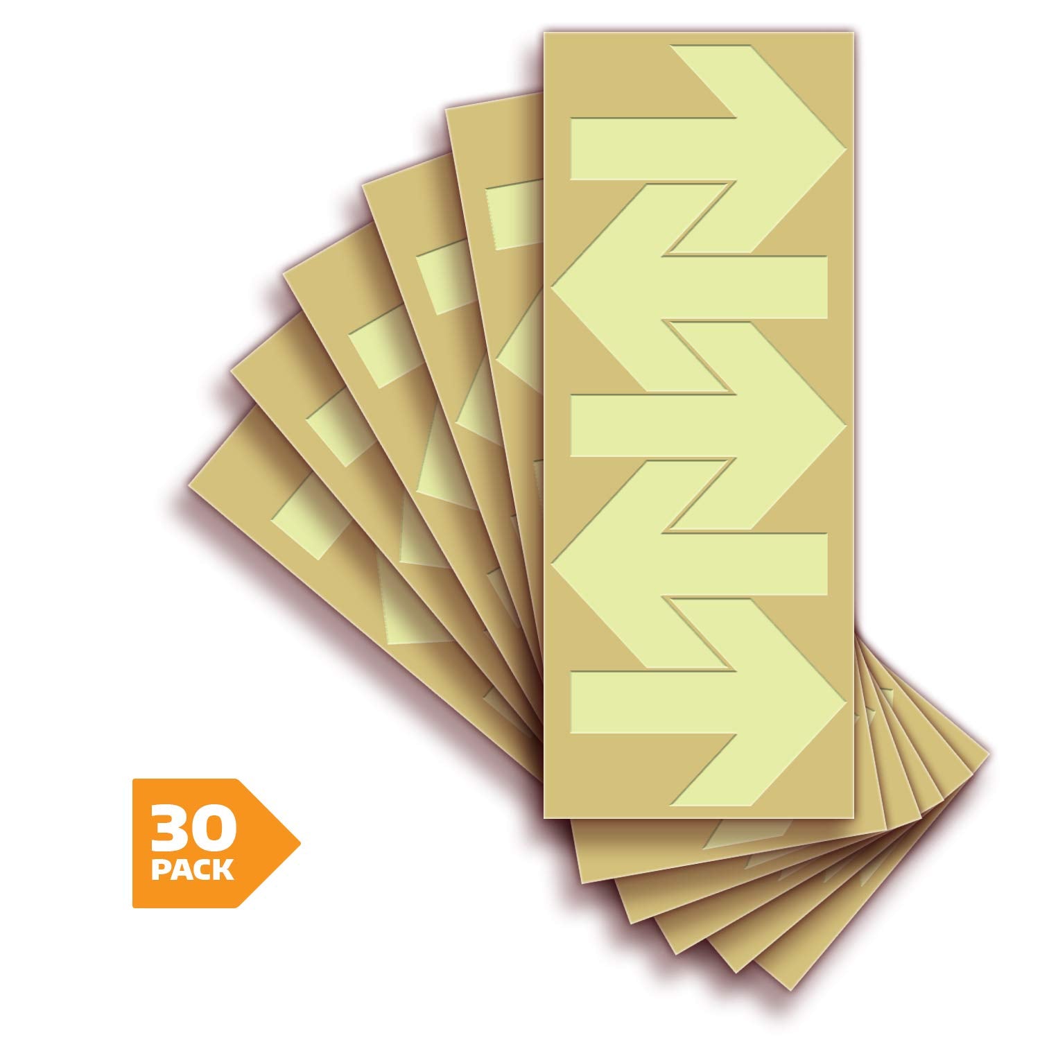 Glow in the Dark Arrow Stickers