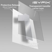 Number 1 vinyl sticker – reflective, 6 inch, in use