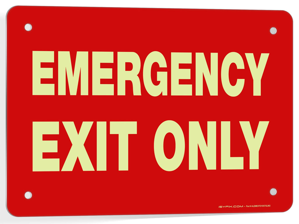 Emergency Exit Only Signs