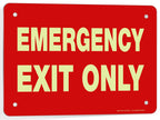 Emergency Exit Only Signs