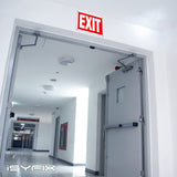 Exit sign – rigid plastic, 14x10 in, 2-pack, view 2