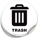 Recycle, Trash & Compost Stickers – 6-Pack Bin Labels, 5 x 5 in