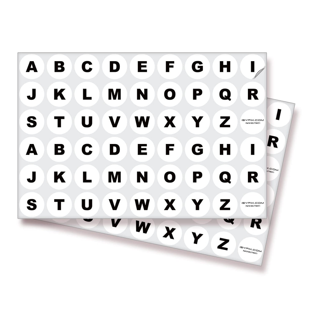 Consecutive Letters Stickers - A to Z