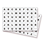 Consecutive Letters Stickers - A to Z