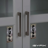 #Black / Brushed Silver Vertical