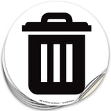 Recycle, Trash & Compost Stickers – 6-Pack Bin Labels, 5 x 5 in