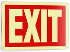 Exit Signs - Glow in the Dark Red