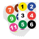 Consecutive Number Stickers 1–50 — Vinyl Inventory & Bin Labels