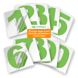 iSYFIX vinyl number stickers – Apple Green