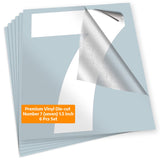 Number 7 vinyl sticker – white