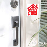 Cat Inside Alert Signs Stickers