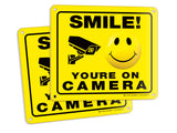 Smile You're on Camera Sign – Aluminum, Vinyl & Plastic