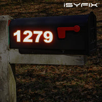 Number 1 vinyl sticker – reflective, 6 inch, in use