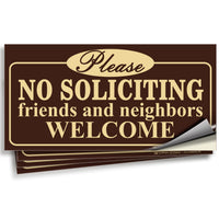 No soliciting sign stickers – detail view 2