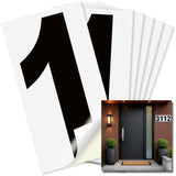 Number 1 black on white background, 6 inch vinyl sticker