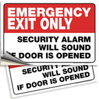 Emergency Exit Only Signs