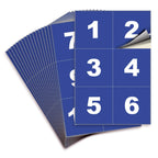 Square Consecutive Number Stickers - 1 to 100