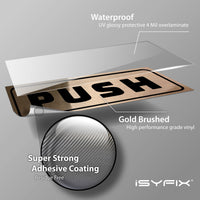 #Black / Brushed Gold Horizontal