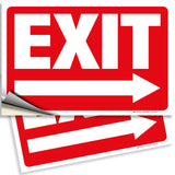 Exit sign – detail view 13