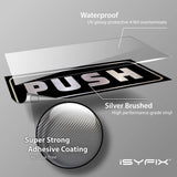 #Brushed Silver / Black Horizontal