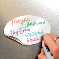 Magnetic Dry Erase Whiteboard Notes – Reusable Fridge Magnets, 6 Shapes