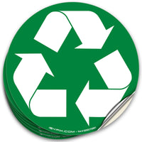 Recycle, Trash & Compost Stickers – 6-Pack Bin Labels, 5 x 5 in