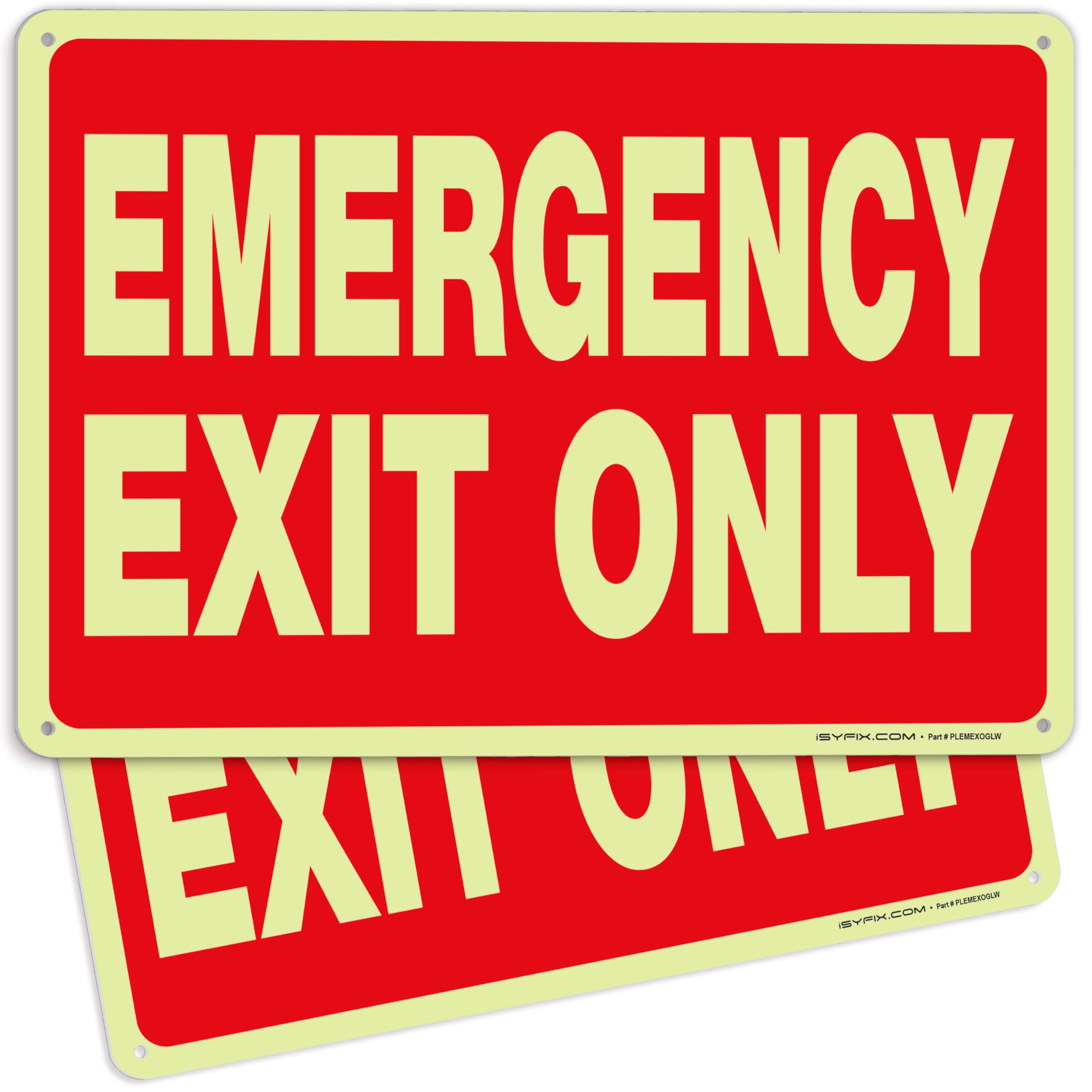 Emergency Exit Only Signs