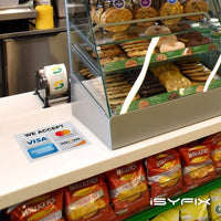 Credit card sign sticker