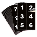 Square Consecutive Number Stickers - 1 to 100