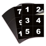 Square Consecutive Number Stickers 1–100 – Vinyl Labels, 7 Colors