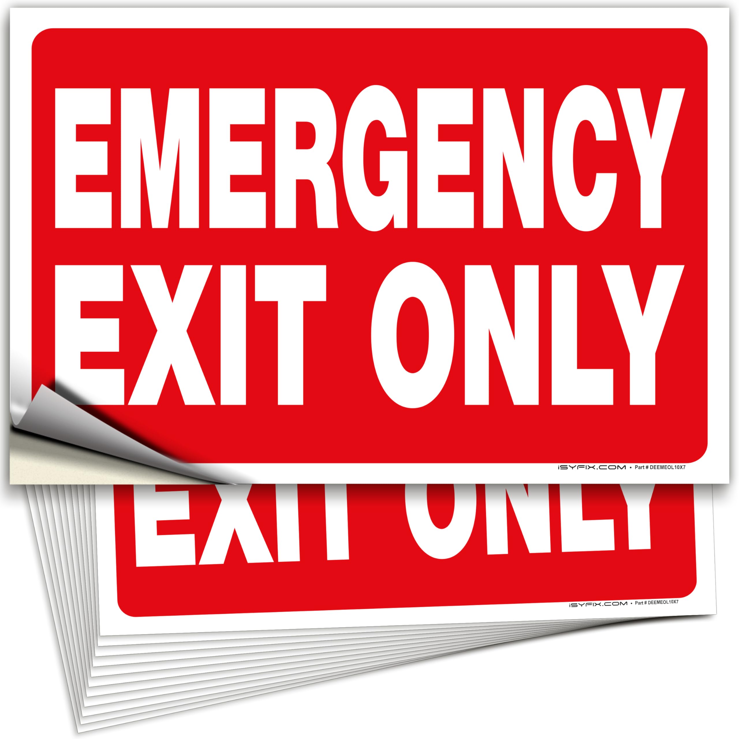Emergency Exit Only Signs