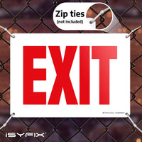 Exit sign – rust-free aluminum, 10x7 in, 1-pack, view 7