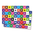 Square Letters Stickers - A to Z