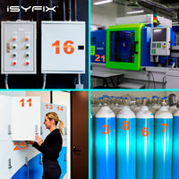 iSYFIX vinyl number stickers – Reflective Orange