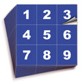Square Consecutive Number Stickers - 1 to 100