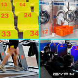 iSYFIX vinyl number stickers – Orange