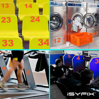 iSYFIX vinyl number stickers – Orange