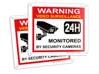 Video Surveillance Warning Sign – Aluminum, Vinyl & Plastic