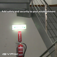 Fire extinguisher sign sticker – reflective adhesive vinyl, 5-pack, view 3