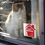 Cat Inside Alert Signs Stickers
