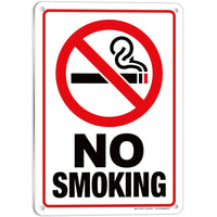 No Smoking Signs – Rust-Free Aluminum, 10 x 10 & 7 x 10 in