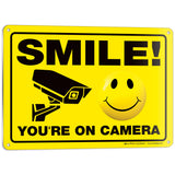 Smile You're on Camera Sign – Aluminum, Vinyl & Plastic