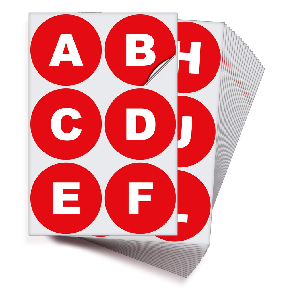 Consecutive Letters Stickers - A to Z